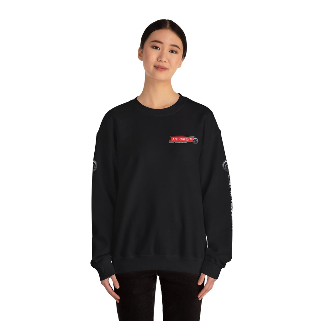 Fusion Reactor Crewneck Sweatshirt — "First to Fusion" Science Graphic