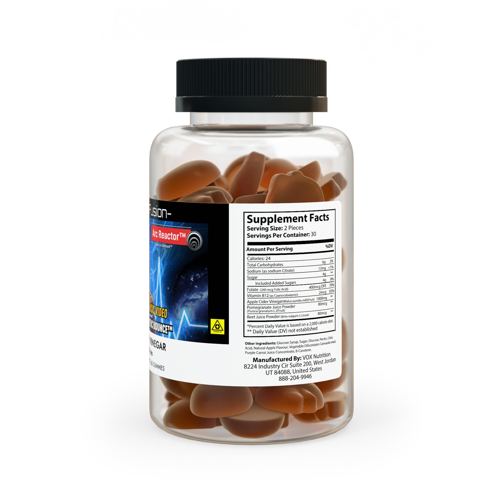 Apple Cider Vinegar Gummies (60 Gummies) - Quantum Kinetic Bounce™