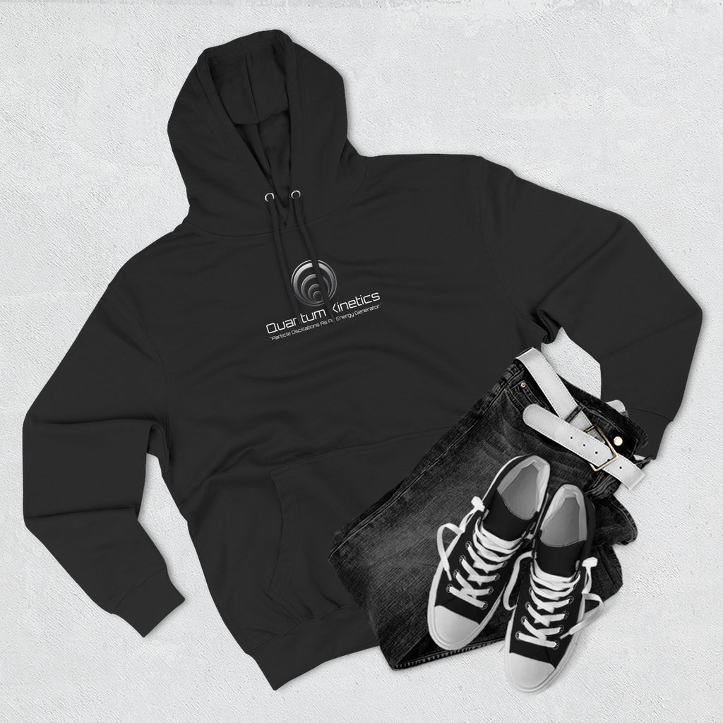 Particle Oscillations As An Energy Generator™ - Quantum Kinetics Logo Hoodie — “Cold Neutrons Are Hot™” Science Pullover
