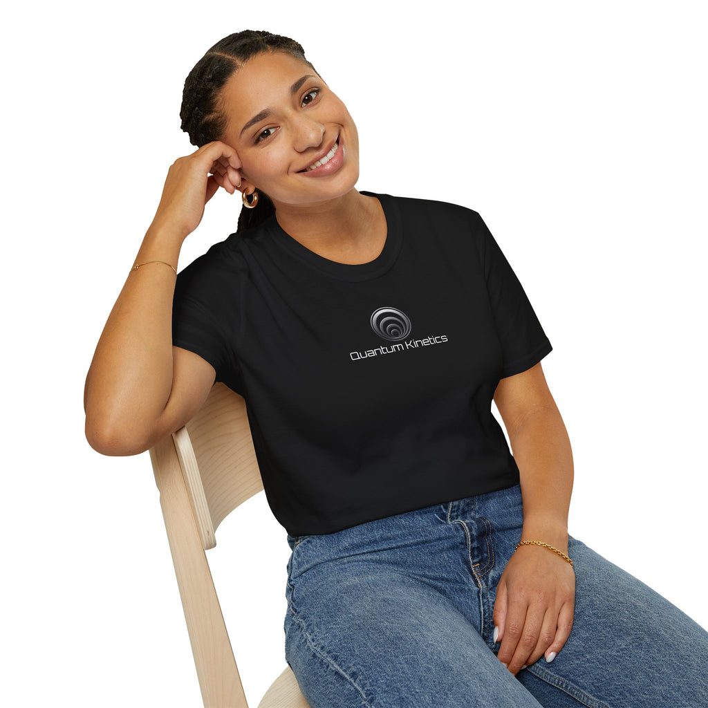 "Particle Oscillations As An Energy Generator."™Quantum Kinetics T-Shirt — 'Arc Reactor™' Tech Logo Tee